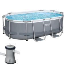 Basen stelażowy (305х200х84 cm) z filtrem wkładowym Bestway Power Steel 5614A