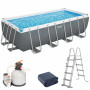 Basen stelażowy (549х274х122 cm) z filtrem piaskowym, drabiną i pokrywą Bestway 56466 