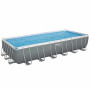 Basen stelażowy (732х366х132 cm) z filtrem piaskowym, drabinką i pokrywą Bestway 56475  