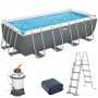 Basen stelażowy (488х244х122 cm) z filtrem piaskowym, drabiną i pokrywą  Bestway 56671