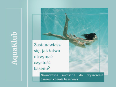Nowoczesna akcesoria do czyszczenia basenu i chemia basenowa
