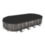 Basen stelażowy (610х366х122 cm) z filtrem wkładowym, drabinką i pokrywą  Bestway Wood Style 5611R